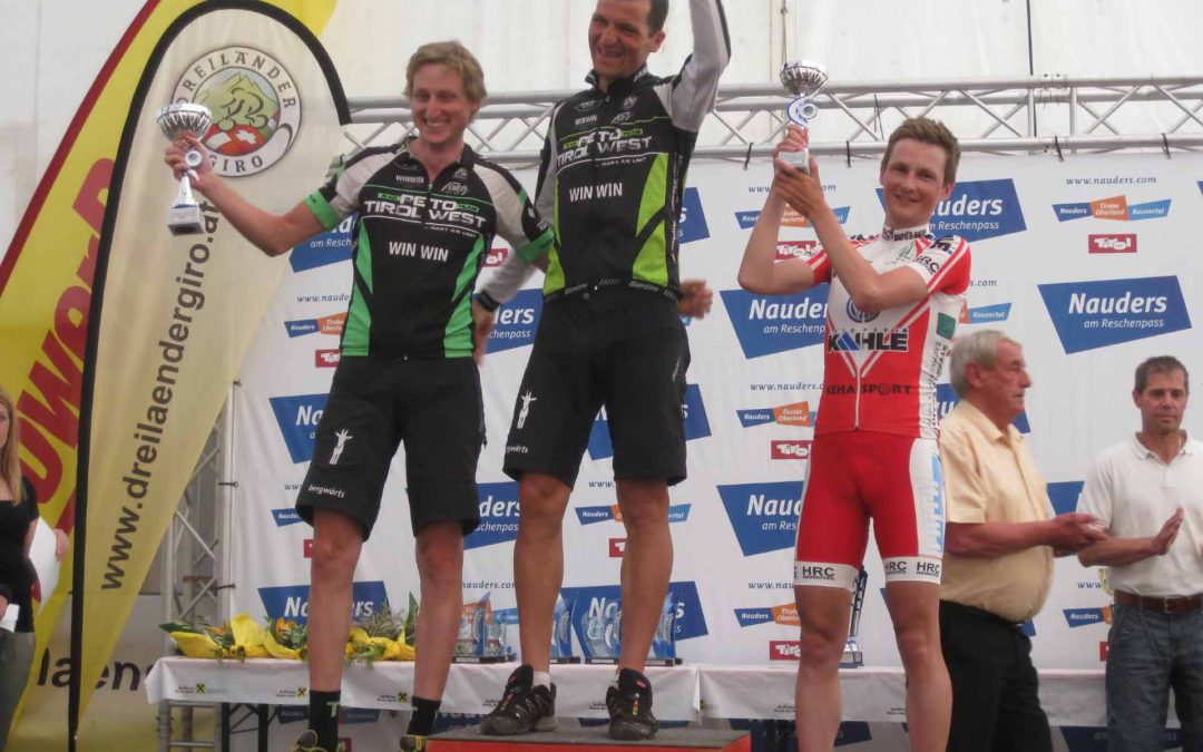 Podium beim Dreiländergiro / Gletscherkaiser